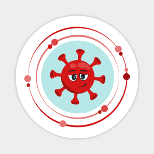 Virology cartoon virus Magnet